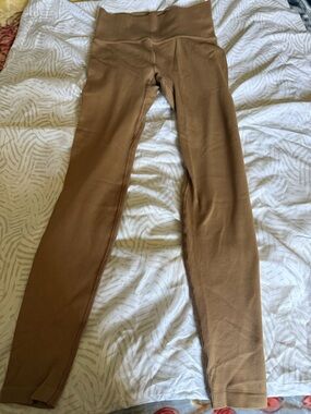 DSG Ribbed High-Waist Leggings in Camel